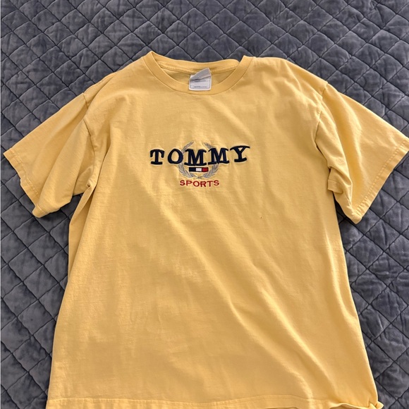Vintage Tommy Sports Yellow T-Shirt - Picture 1 of 5